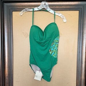 Green One-Piece Swimsuit